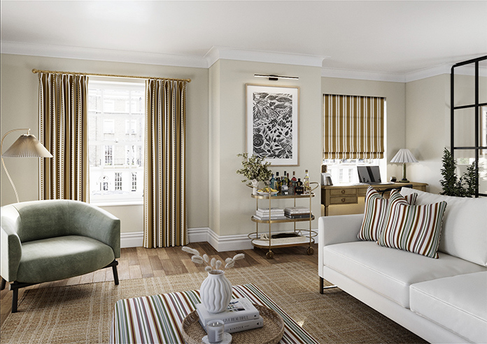 The British Stripe Co. Edgar, Highlands No.1 - Made to Measure Curtains - Image 7